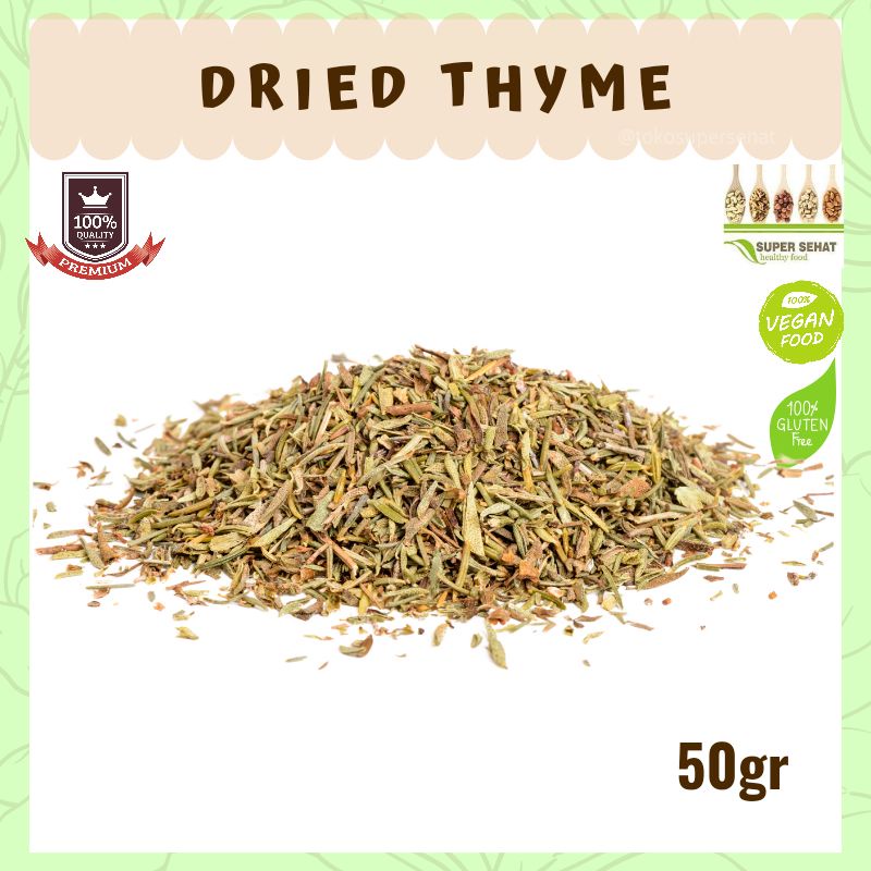 

DRIED THYME / THYME KERING / DAUN THYME 25gr