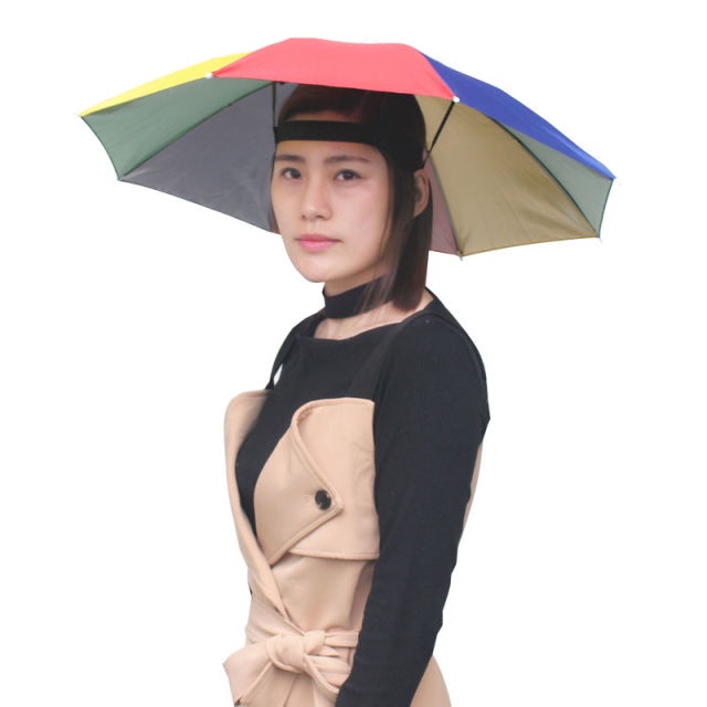 Payung kepala/payung Anti UV/payung serbaguna untuk anak atau dewasa/payung umbrella import/Payung Topi / Topi Payung Kepala hujan simple tanpa gagang MURAH