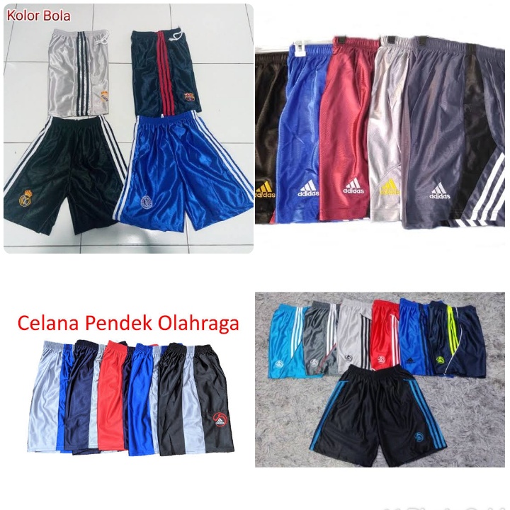 CELANA PENDEK BASKET MELAMIN BORDIR BOXER PRIA KOLOR PRIA