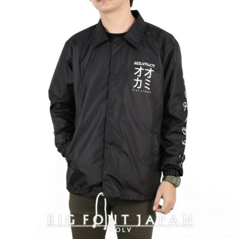 Jaket Coach Wolv Model Japan Jaket Pelatih