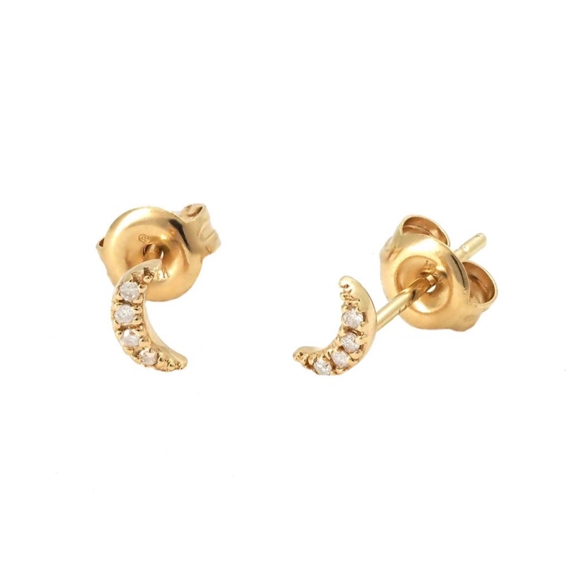 Ark.co - Crescent earrings anting earclimber kristal mini