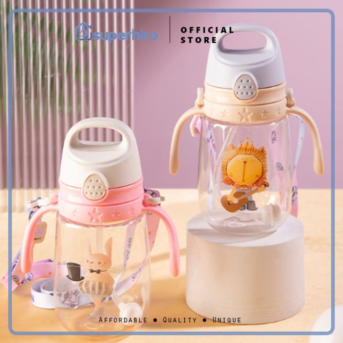 Botol Minum Karakter BPA FREE Training Cup Anak Bayi Balita With Strap