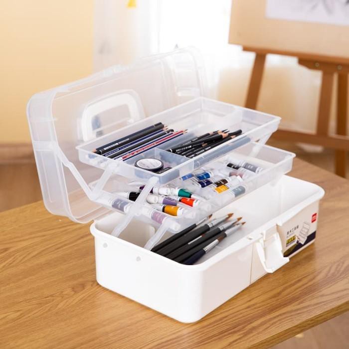 

Deli Large Art Toolbox Kotak Peralatan Seni 6802 68303 Murah Meriah Ready