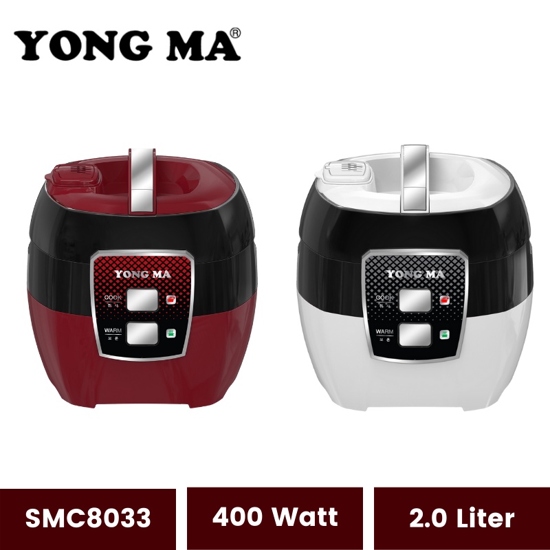 Yong Ma Magic Com SMC 8033 2 Liter | Rice Cooker Manual Konvensional Penanak Nasi Magic Com Magikom Magiccom Mejikom Megic Kom | Yongma SMC-8033 Garansi Resmi