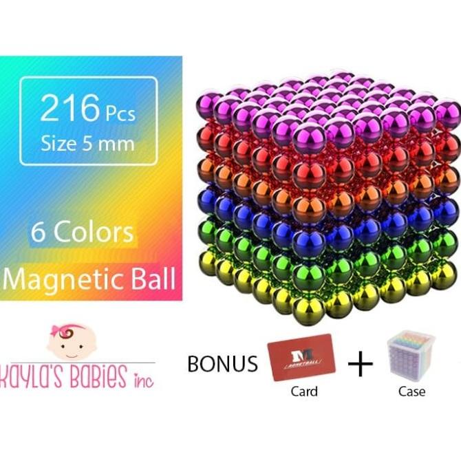 Magnet Ball 5mm 216 Pcs Magnetic Bola Magnet Cube