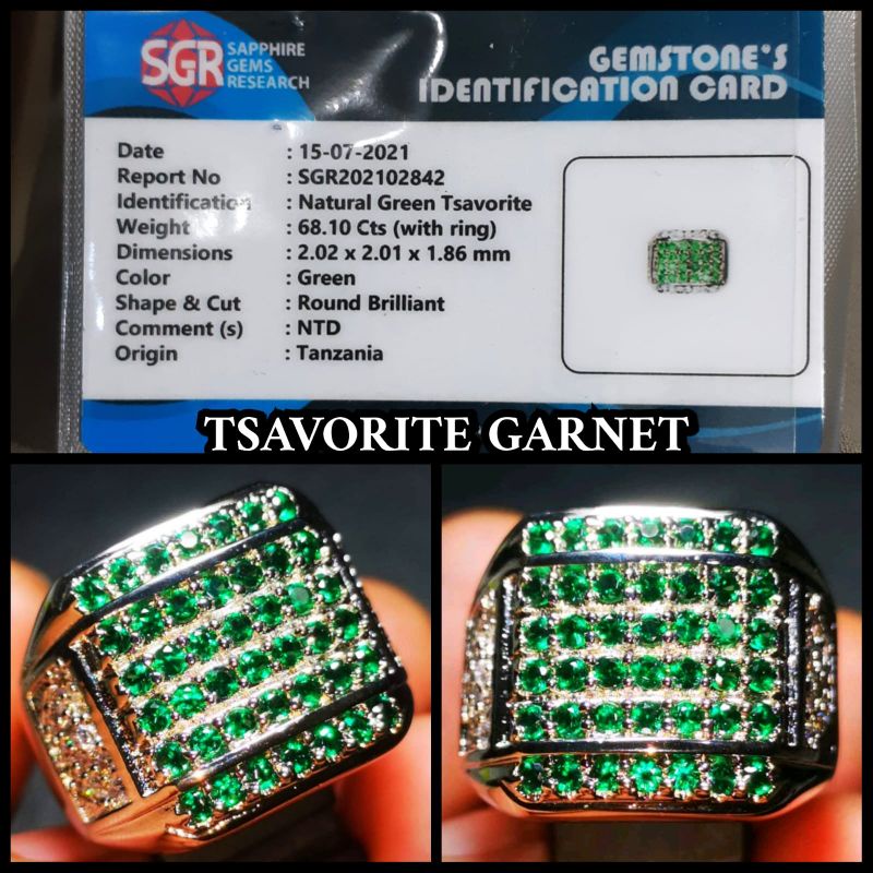 BATU TSAVORITE GARNET SUPER ORIGINAL + MEMO