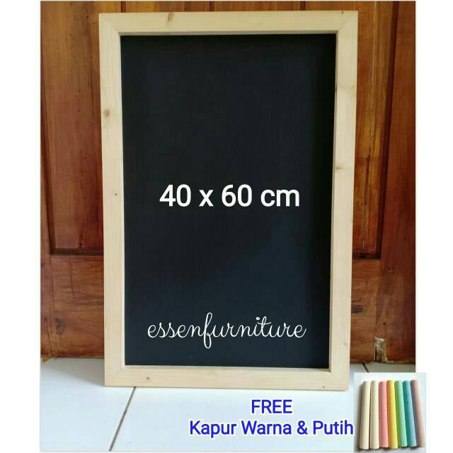 

READY STOCK 4060 Papan Tulis Kapur / Blackboard / Chalkboard Papan Menu Promo 40x60cm