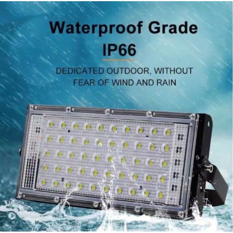 LAMPU SOROT TEMBAK LED SLIM 50 WATT/ 50W SLIM LED FLOODLIGHT50 WATT AC 220V