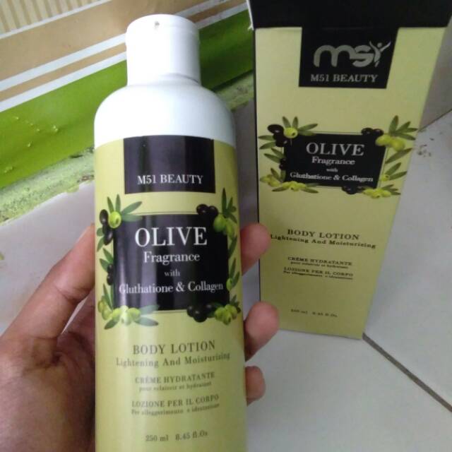 Handbody MSI original Lotion pemutih badan olive oil MSI