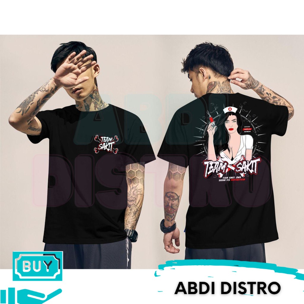 A9 / TEAM SAKIT SUSTER SUNTIK / KAOS PASIEN CEKET / KAOS MURAH PRIA / KAOS TEAM SAKIT