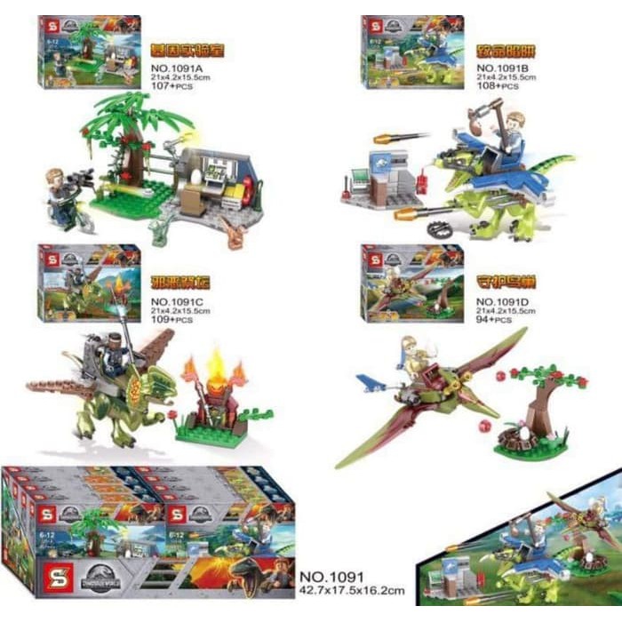 BS-092 Jurassic World - SY 1091A, SY 1091B , SY 1091C , SY 1091D