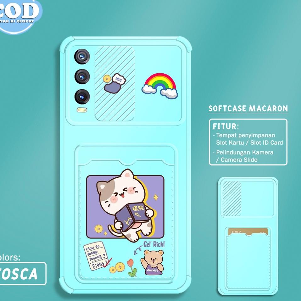 Paling Disukai.. Softcase Slide Card VIVO Y20 Y12S Y20SG Y20S Y15 Y12 Y17 MOTIF SS69 CASING HP PELIN