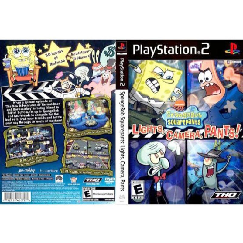 Kaset PS2 Spongebob : Lighting Camera Pants