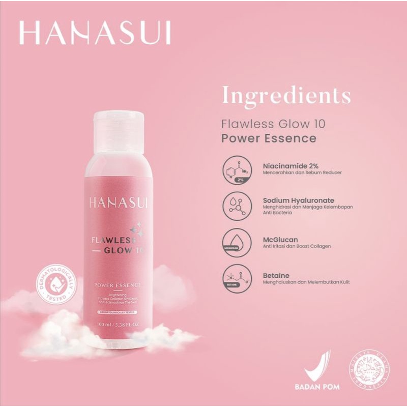 HANASUI FLAWLESS GLOW 10 SET + POUCH / HANASUI SKINCARE FLAWLESS GLOW