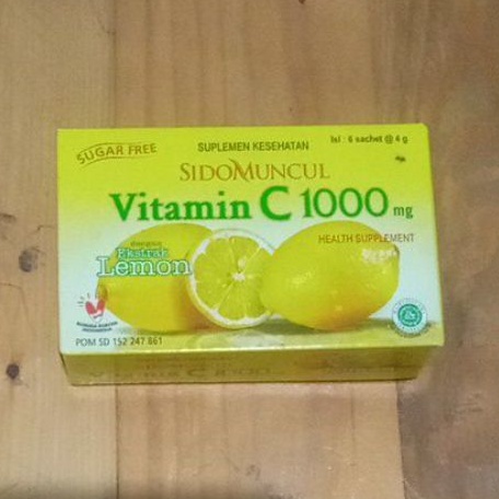 VITAMIN C 1000 SIDOMUNCUL rasa lemon dan jeruk