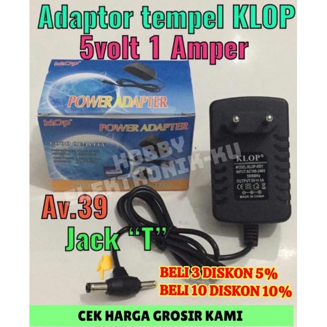 ADAPTOR TEMPEL SWITCHING 1A - 5V JACK T