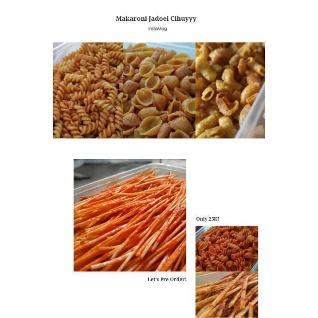 

Makaroni Jadoel Cihuyyy