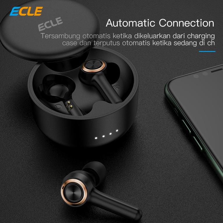 ECLE S106 Earphone/Headset Bluetooth/ TWS Soundcore  True Wireless with Charging Case V26X