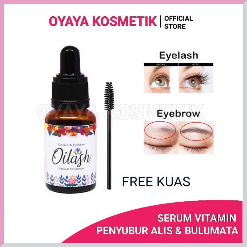 Serum Penebal Alis VITAMIN Penyubur Penumbuh Alis &amp; Bulu Mata FREE KUAS Serum Eyebrow Eyelash Oil Pemanjang Bulumata EYE LAS BERKUALITAS OYAYA KOSMETIK PEKANBARU grosir dan ECER RIAU