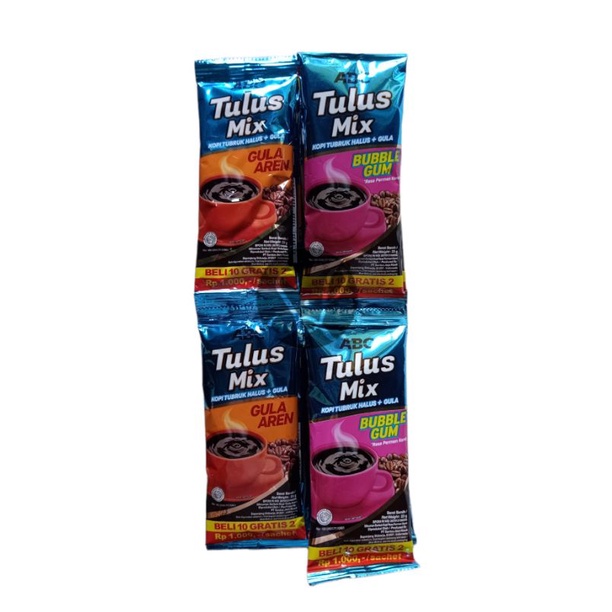 ABC Tulus Mix Kopi Tubruk Halus + Gula Renteng Isi 12pc Sachet