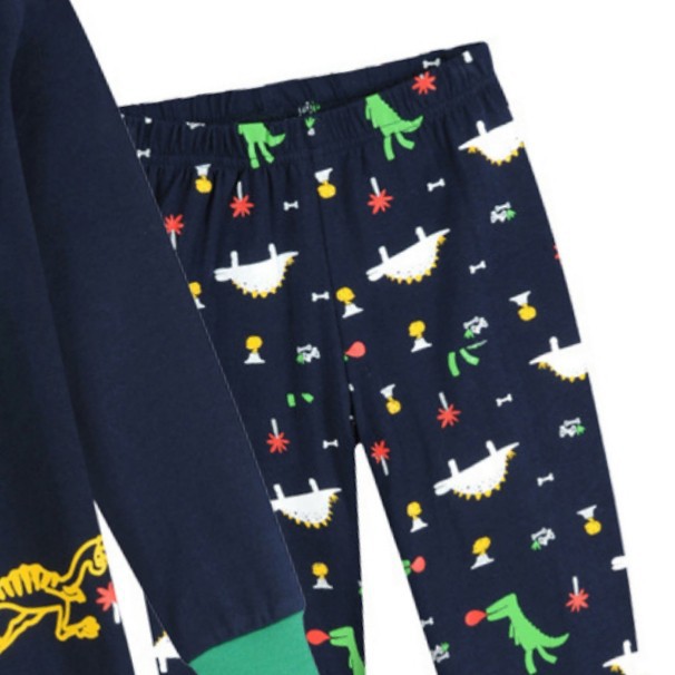 LittleAaron PASSWORD DINO DRAWING Setelan piyama 1 - 7 Tahun Baju Anak Berkualitas