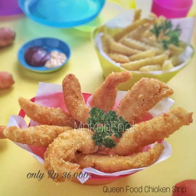 

Queen food Chicken Strip isi 12pcs frozenfood