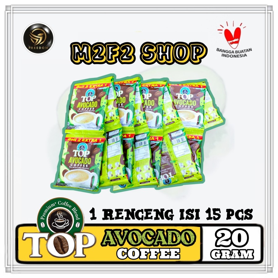 

TOP Premium Coffee Blend Avocado | Alpukat Kopi Instant Sachet - 20 gr (Kemasan Renceng)