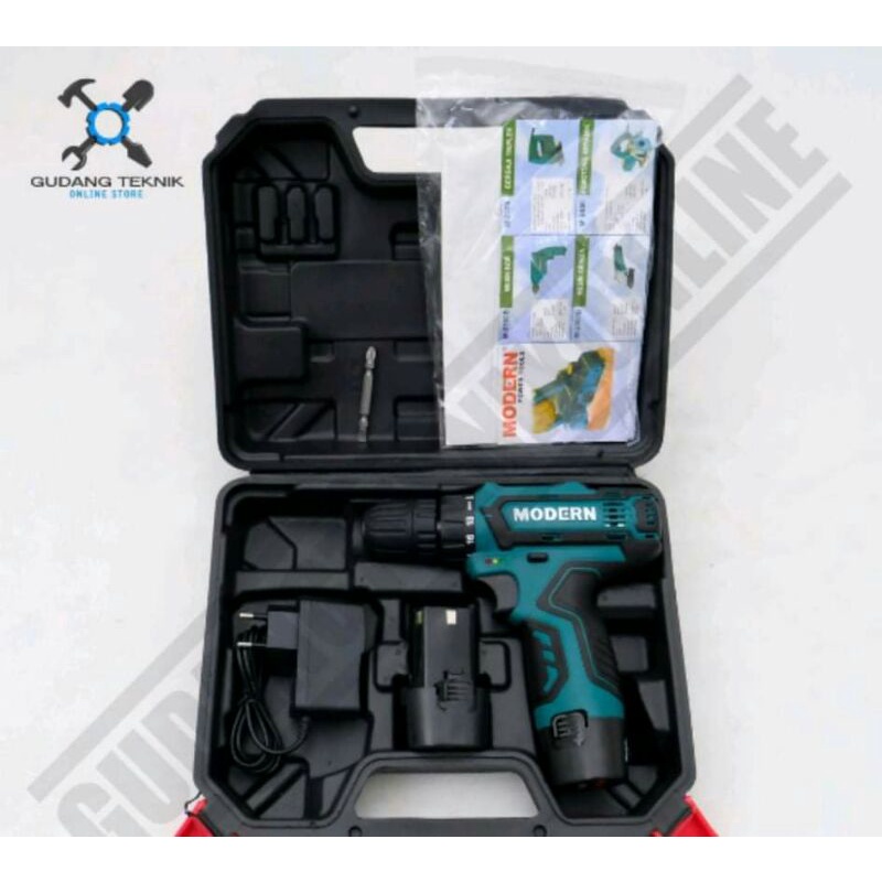 Modern M-12v / Mesin Bor Baterai Modern M12 V / Cordless Drill Modern M 12 V murah dan berkualitas