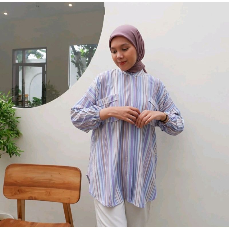 Sierra Candy Stripe tunik XL