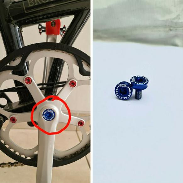 Baut Arm Crank M8 - Baut Arm Crank BB Kotak - Baut Arm Crank Brompton - Baut Arm Crank 3Sixty - Baut
