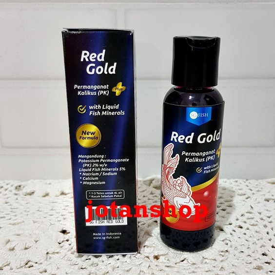 SG FISH RED GOLD Permanganat Kalikus plus Obat PK Vitamin Ikan Hias