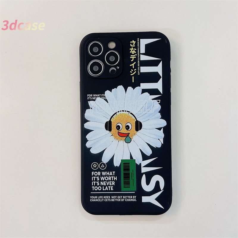 Casing Soft Case TPU Xiaomi Redmi 9 9C NFC 9A 9i 9T 9AT 9 PRO Power 10X POCO C3 M2 PRO Redmi Note 9 8 10 10S 9 PRO MAX 9S Xiaomi Redmi POCO X3 NFC X3 PRO M3 A16 A7 A5S A15 VIVO Y12 Y20 Motif The New Smiley Little Daisy Phone Case