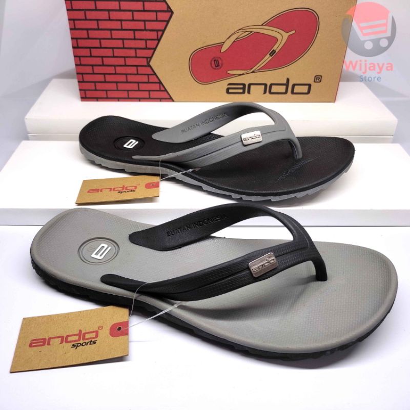 Ando Thunder Sandal Pria Ando Sendal Jepit Flip Flop Karet Cowok Laki-Laki Desain Trendy dan Berkualitas