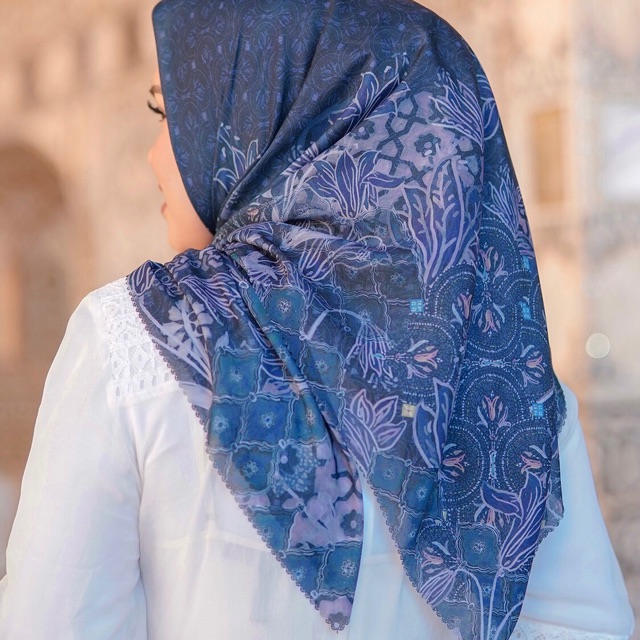 buttonscarves maharani navy