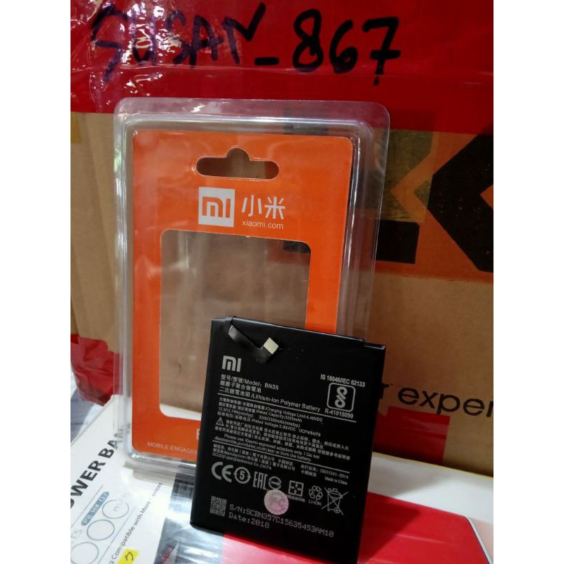 BATERAI XIAOMI REDMI 5 / BATRE REDMI 5 / BN35 BN 35 FC