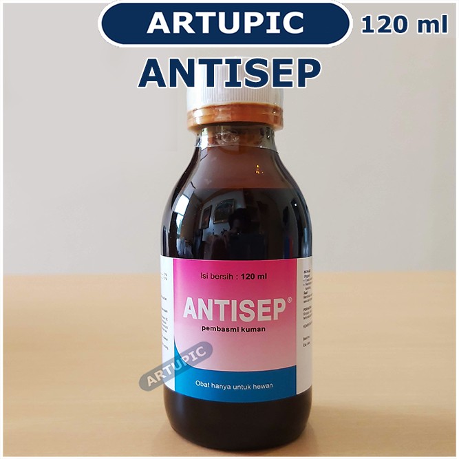 Antisep 120 ml Antiseptik Desinfektan Pembasmi Kuman Unggas Ayam Sapi Hewan Medion