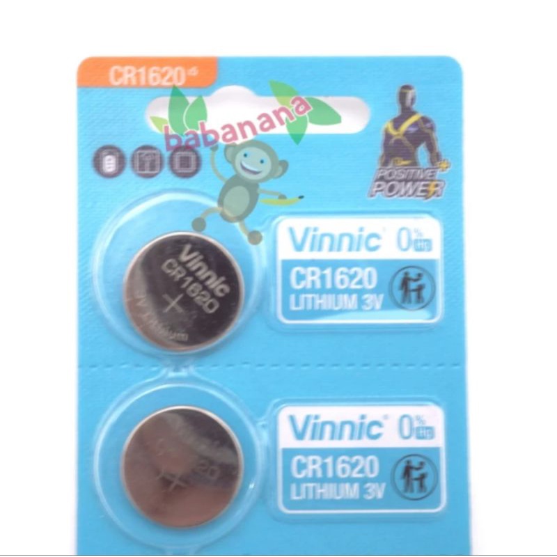 Baterai Vinnic CR 1620 battery kancing button remote jam