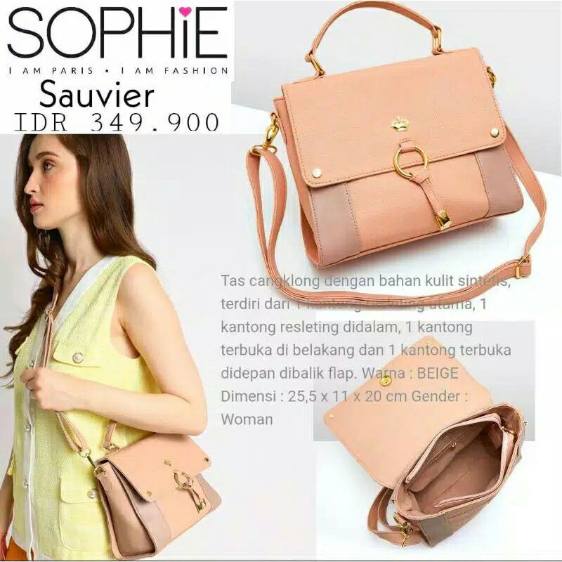 TAS SLEMPANG BEIGE SOPHIE MARTIN PARIS SAUVIER PROMO SOPHIE MARTIN DELION SALLAUN BLACKY BIRDY