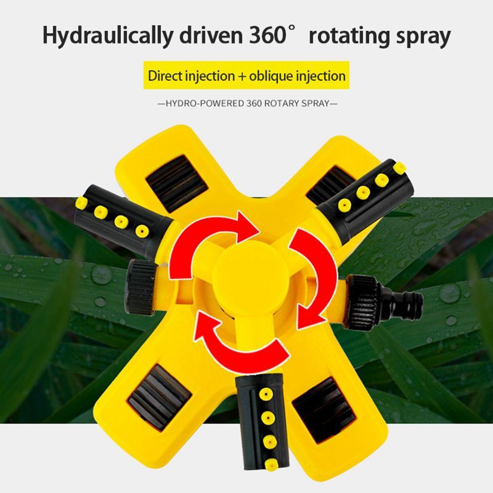 REBUY Sprinkler Rumput Untuk Pertanian Pendingin Stabil Perlengkapan Taman Terhubung Seri Nursery Irigasi Trigeminal Nozzle