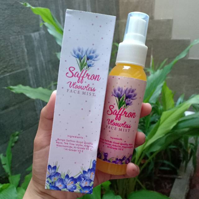 Face Mist Saffron Bpom Vloowless Shopee Indonesia