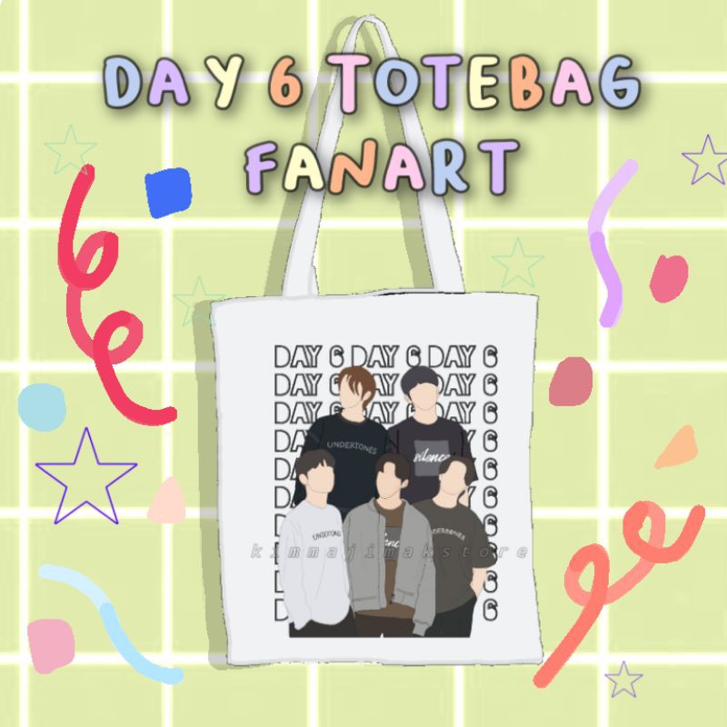 DAY6 TOTEBAG FANART || VERSI DAY6 X UNDERTONES