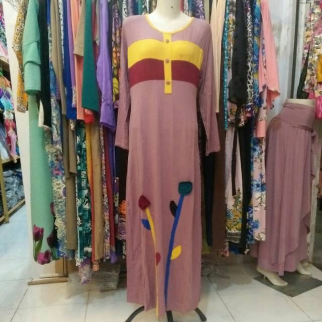 SALE gamis spandek murah gamis santai maxi santai