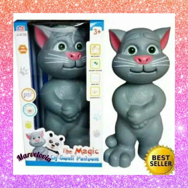 INDONESIA Mainan Tomcat Edukasi Anak Rekam Suara Indonesia / Tom Cat Boneka Kucing (Kecil)