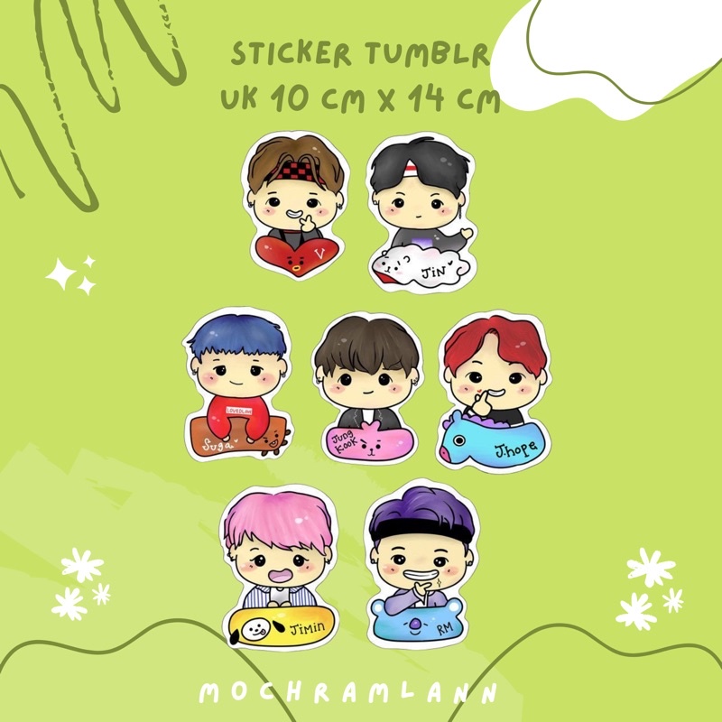 BT21 STICKER / STIKER BTS / STIKER CASE HP / STIKER LAPTOP