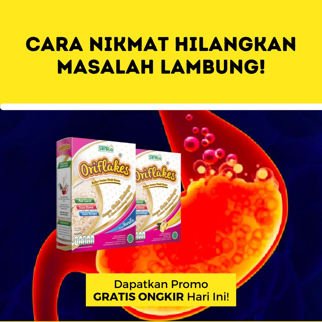 

Oriflakes Sereal Umbi Garut Asli untuk asam lambung, maag, dan GERD 350gr [READY STOCK]