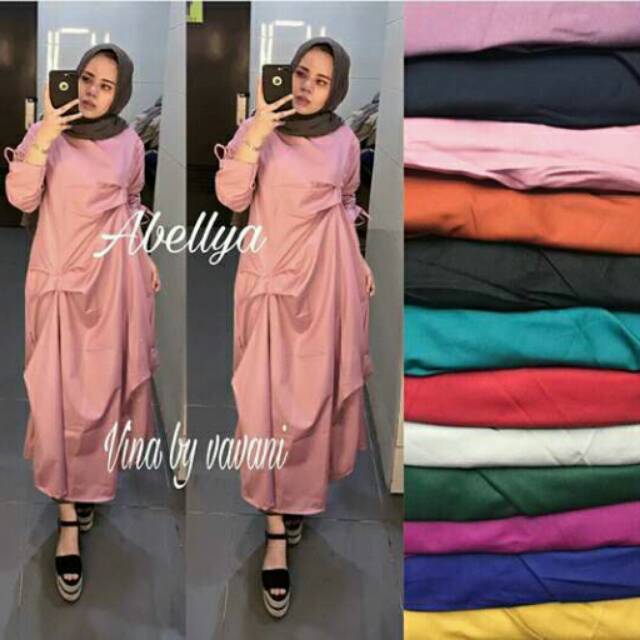 Abaya /tunik vavani katun ima platinum