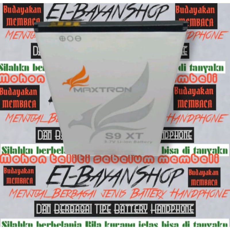 Batrai Maxtron S9 XT 4G Batre Max tron RAM 4GB/32GB Baterai P 8,8 L 6