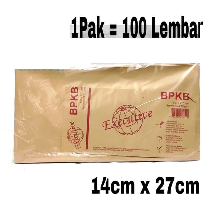 

Amplop Coklat Ukuran Super Kabinet / BPKB (100pcs)