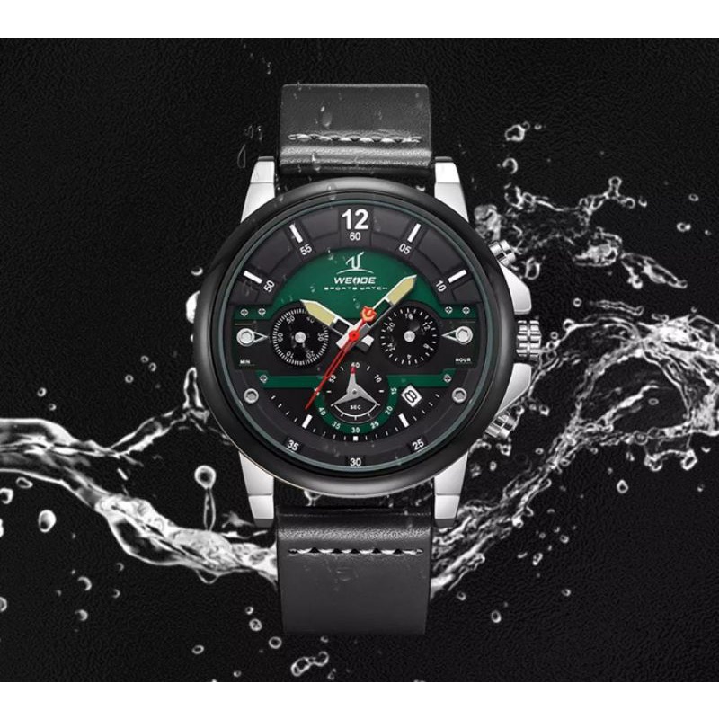 Jam Tangan Weide 2024 Jam Tangan Original Pria Weide Jam Tangan Kulit Weide Tahan Air