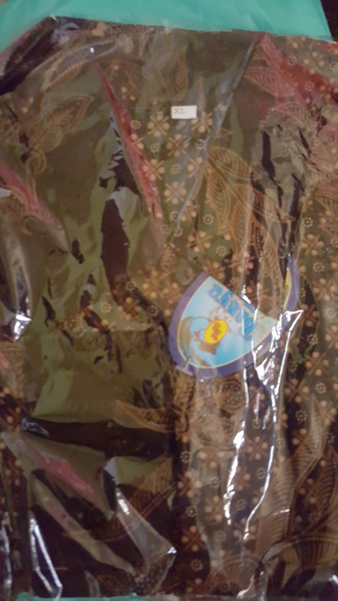 Kemeja Batik Pria M L Xl Xxl Bswart Kenongo Padi Biru Merah Sogan